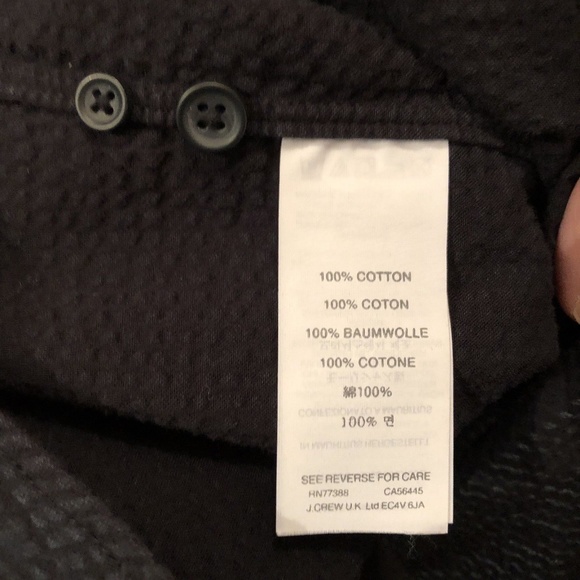 J CREW Seersucker Long Sleeve XL - NICE! - Picture 7 of 7